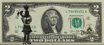 BANKSY - DISMALAND
Dismal dollar avec Bomb...