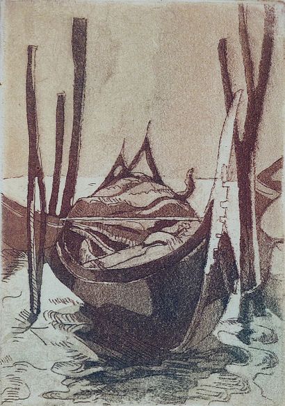 SCHIRCK Eliane
Untitled / Set of two sepia-colored...