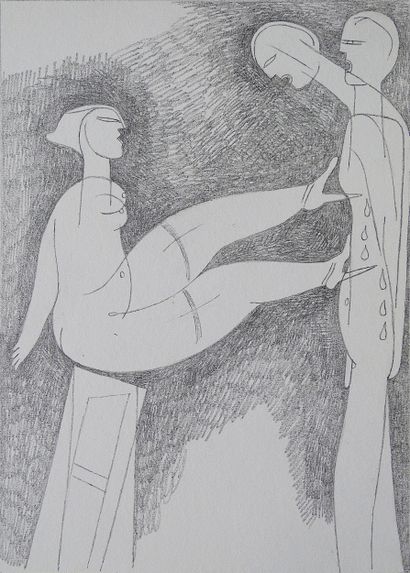 RIBOT Claude (1934-2010)
Untitled / Graphite...