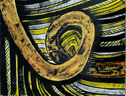 GIRAC Pascal
Ribbon / India ink on thick...