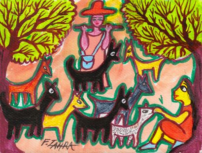 LAKOUIHI Fatima Zahra
Untitled / Mixed media...