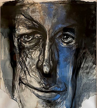 KOLLER Ben-Ami (1948-2009)
Visage / Pastel...