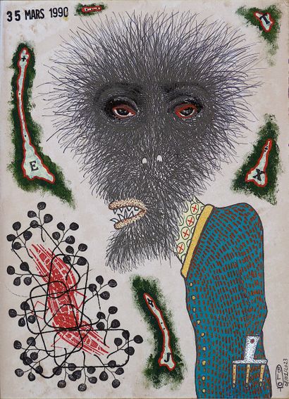 BLOT Olivier
Le baron / Mixed media on heavy...