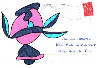 GOUX Claudine
Sans titre / Enveloppe Mail-Art...