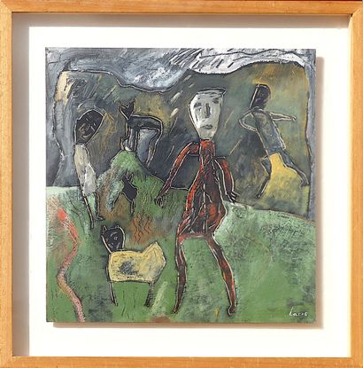 LARUS Eliane
L'orage / Acrylic on cardboard...
