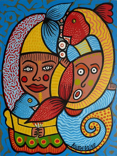 ASSADEDINE Mostafa
Untitled / Oil on isorel...