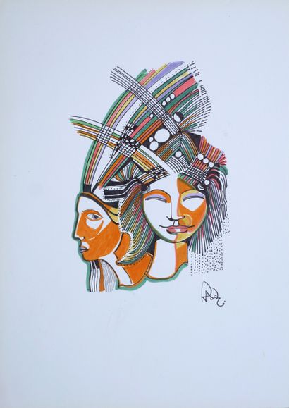 CSIZMADIA Raoul
Untitled / Mixed media on...
