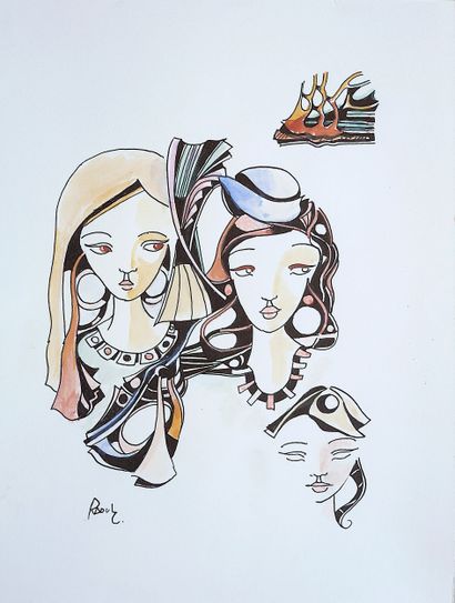 CSIZMADIA Raoul
Untitled / Mixed media on...