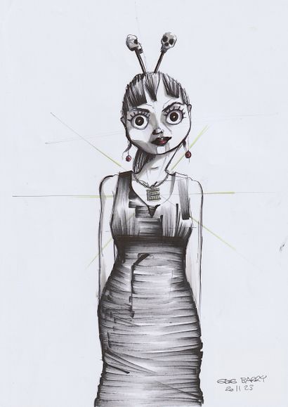 BARRY Greg
Untitled / Mixed media on paper...