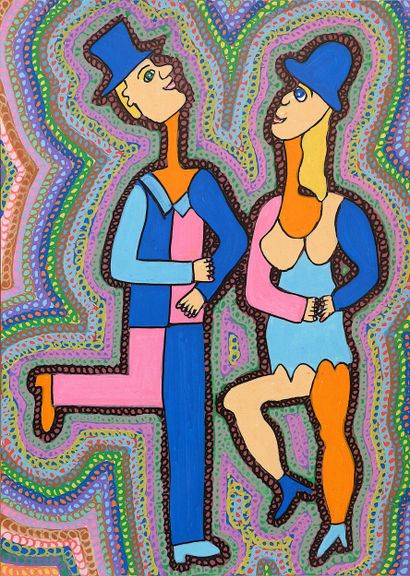 SENDREY Gérard (1928 - 2022)
Couple / Technique...