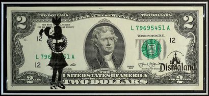 BANKSY - DISMALAND
Dismal dollar avec Bomb...