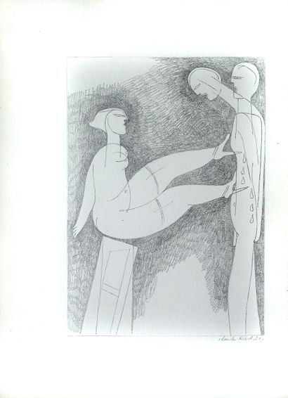RIBOT Claude (1934-2010)
Untitled / Graphite...