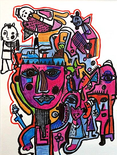 MALAIZE Nicolas
Untitled / Felt pen on paper...