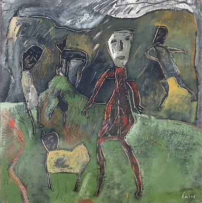 LARUS Eliane
L'orage / Acrylic on cardboard...