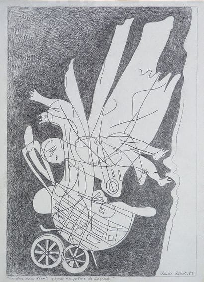 RIBOT Claude (1934-2010)
Landau dans l'eau...
