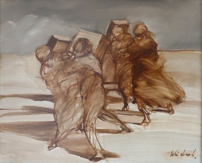 WEISBUCH Claude (1927-2014)
L'exode / Oil...