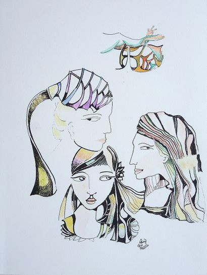 CSIZMADIA Raoul
Untitled / Mixed media on...