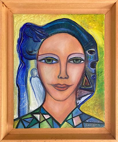 SERARD Viviane
Le blason de Mélusine / Oil...
