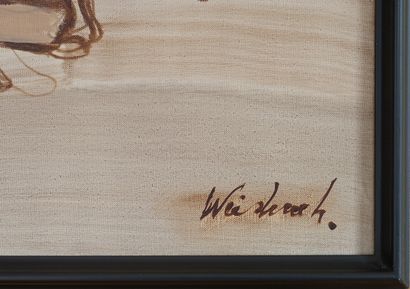 WEISBUCH Claude (1927-2014)
L'exode / Oil...