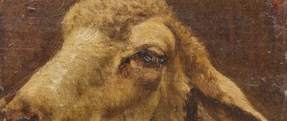 Charles Émile JACQUES (1813- 1894) 归功于
羊头研究
油画
13...