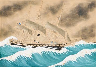 保罗-埃米尔-帕霍（1870-1930）
法国护卫舰 