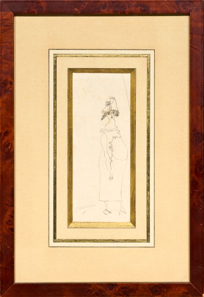 儒勒-帕斯金（1885-1930）
女人
左下方有墨水签名
16 x 6.5 厘...