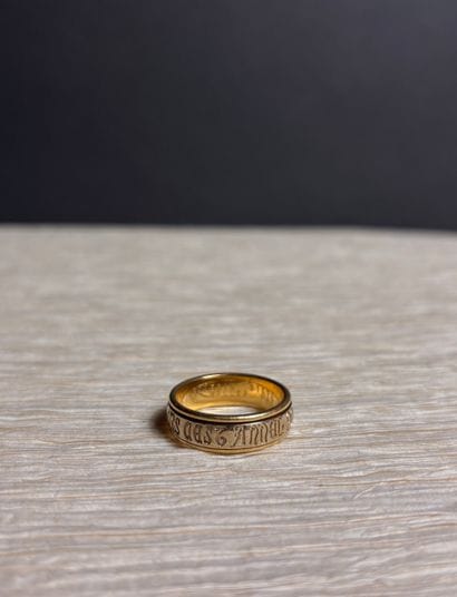 mellerio dits meller
18K (750th) 金双色结婚戒指，刻有普罗旺斯铭文...