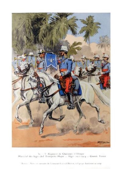 5 ème Régiment de Chasseurs d'Afrique - Alger...