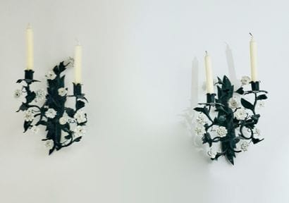 Paire d'appliques à deux bras de lumière...