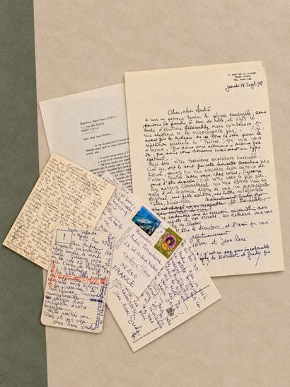 GREDY, Jean-Pierre: A collection of 2 handwritten...