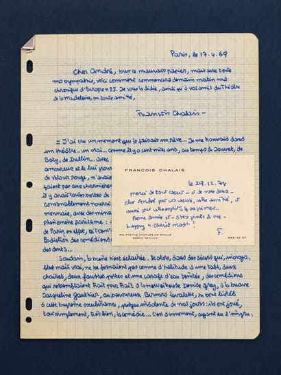 CHALAIS, François: 1 handwritten, signed...