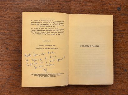 KESSEL, Joseph: *Le lion*. Gallimard, Paris,...
