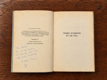 KESSEL, Joseph: *Terre d'amour et de feu*....