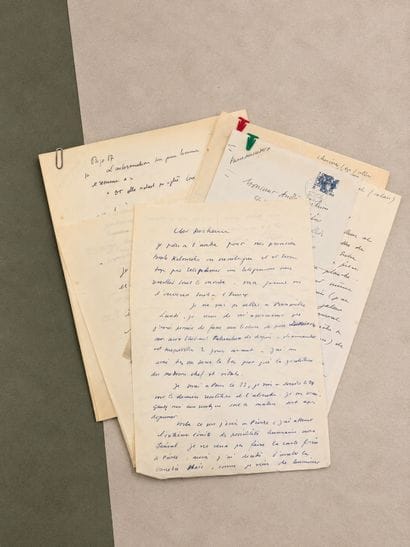 ANOUILH, Jean: A collection of four handwritten...