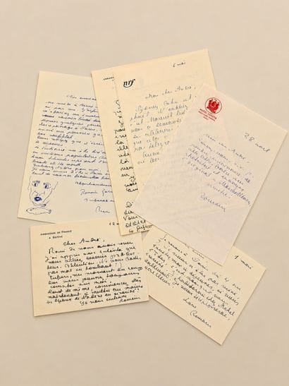 GARY Romain: A collection of 7 signed autograph...