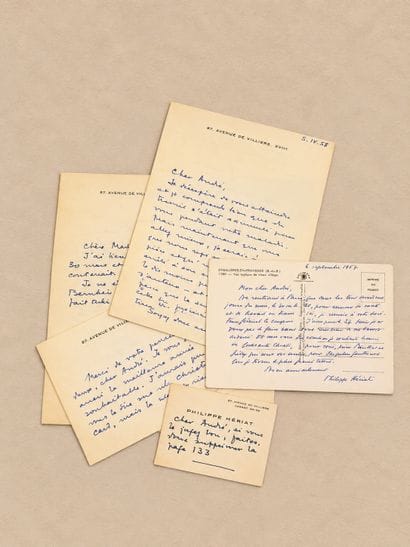 Philippe HERIAT: A collection of 7 handwritten...
