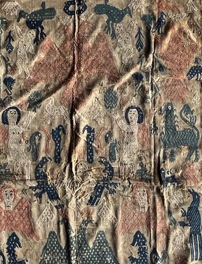 Fragment de broderie aux aigles bicéphales
Balkan,...