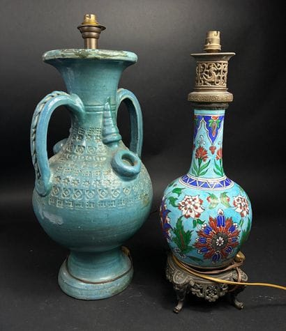 Pied de lampe dans le goût d’Iznik
Céramique...