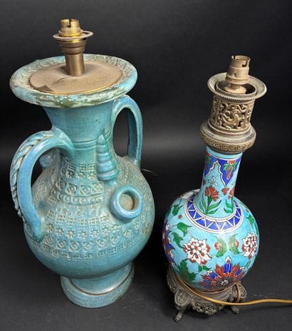 Pied de lampe dans le goût d’Iznik
Céramique...