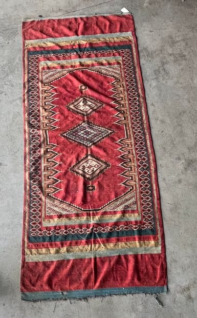 Important, Original, fin et ancien Kilim...