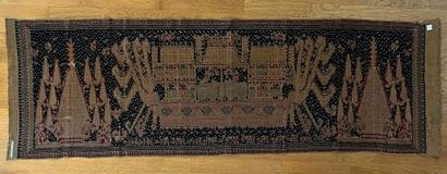 Broderie cérémonielle, tampan, en coton,...