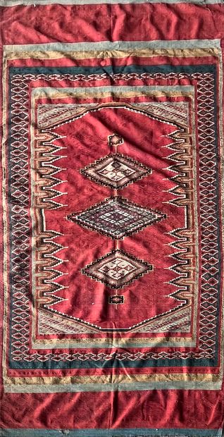 Important, Original, fin et ancien Kilim...