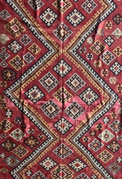 Important et ancien Kilim Quasgai
Iran, vers...