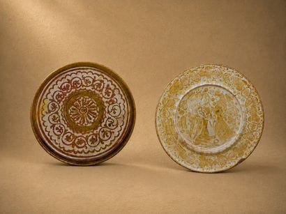 Deux céramiques en lustre dans le gout médiéval
Céramique...