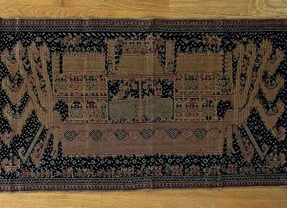 Broderie cérémonielle, tampan, en coton,...