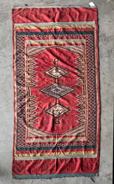 Important, Original, fin et ancien Kilim...