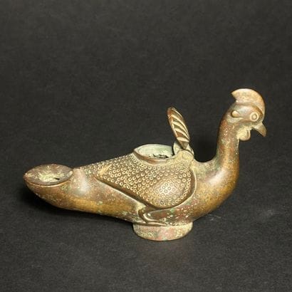 Trois lampes zoomorphes de style Seldjoukide
Bronze
Iran,...