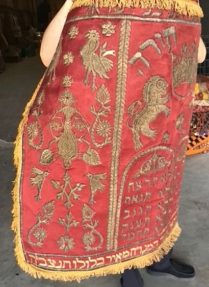 Ensemble paramentique juif : Manteau de Torah...