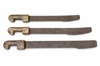 Trois épées cérémonielles de Kairouan 
Fer...