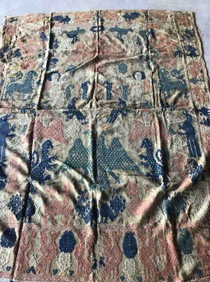 Fragment de broderie aux aigles bicéphales
Balkan,...